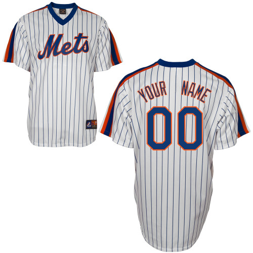 Customized New York Mets MLB Jersey-Men's Authentic Home Cooperstown White Baseball Jersey